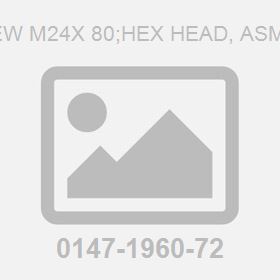 Screw M24X 80;Hex Head, Asme Sa